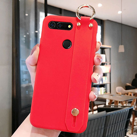 Coque Ultra Fine Silicone Souple Housse Etui C01 pour Huawei Honor View 20 Rouge