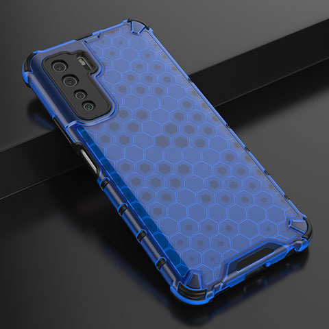 Coque Ultra Fine Silicone Souple Housse Etui C01 pour Huawei P40 Lite 5G Bleu