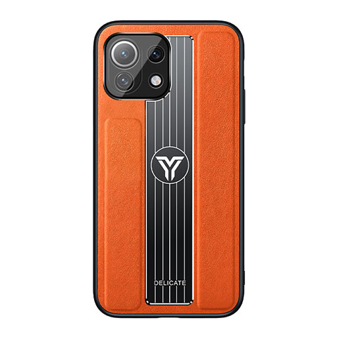 Coque Ultra Fine Silicone Souple Housse Etui C02 pour Xiaomi Mi 11 Lite 5G NE Orange