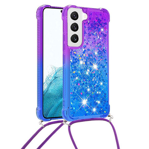 Coque Ultra Fine Silicone Souple Housse Etui Degrade Y01B pour Samsung Galaxy S21 5G Bleu