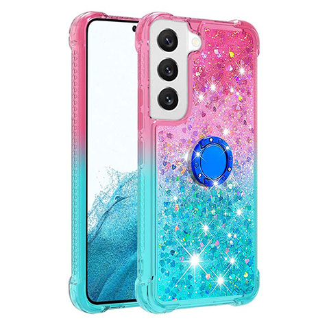 Coque Ultra Fine Silicone Souple Housse Etui Degrade Y04B pour Samsung Galaxy S21 FE 5G Cyan