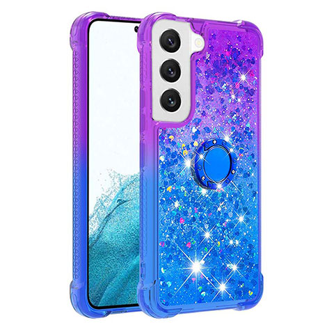 Coque Ultra Fine Silicone Souple Housse Etui Degrade Y04B pour Samsung Galaxy S21 Plus 5G Bleu