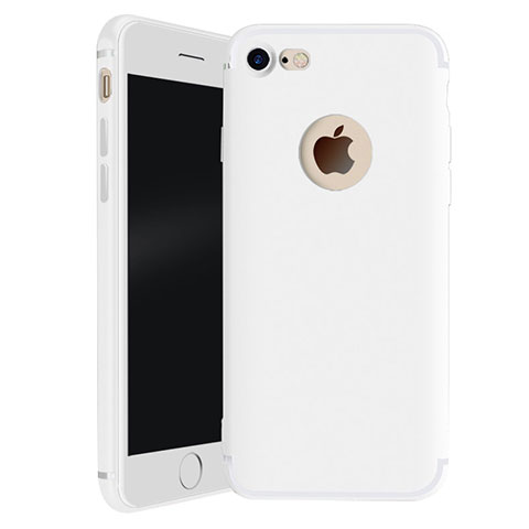 Coque Ultra Fine Silicone Souple Housse Etui H01 pour Apple iPhone 7 Blanc