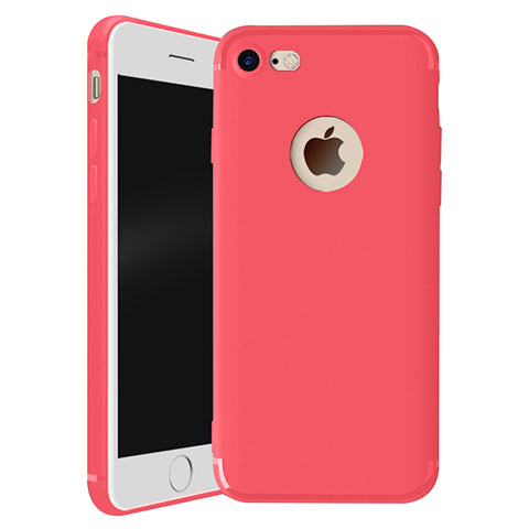 Coque Ultra Fine Silicone Souple Housse Etui H01 pour Apple iPhone 7 Rouge