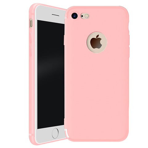 Coque Ultra Fine Silicone Souple Housse Etui H01 pour Apple iPhone 8 Rose