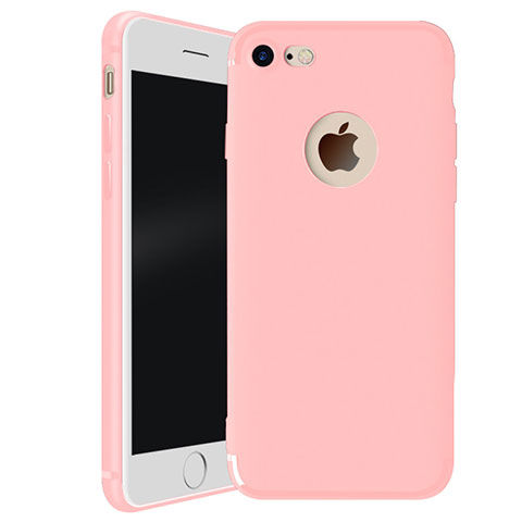 Coque Ultra Fine Silicone Souple Housse Etui H01 pour Apple iPhone SE (2020) Rose