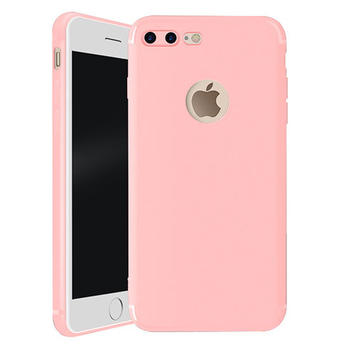 Coque Ultra Fine Silicone Souple Housse Etui S01 pour Apple iPhone 7 Plus Rose