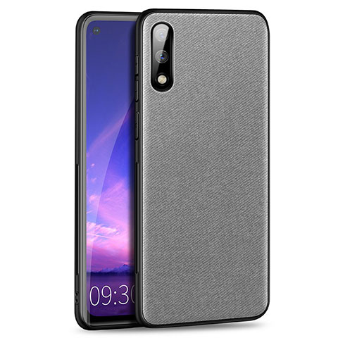 Coque Ultra Fine Silicone Souple Housse Etui S01 pour Huawei Enjoy 10 Gris