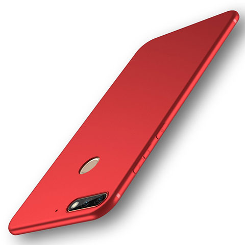 Coque Ultra Fine Silicone Souple Housse Etui S01 pour Huawei Honor 7C Rouge