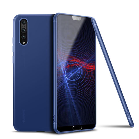 Coque Ultra Fine Silicone Souple Housse Etui S01 pour Huawei P20 Pro Bleu