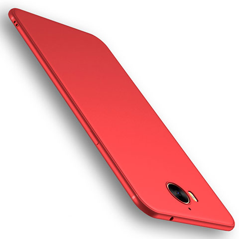 Coque Ultra Fine Silicone Souple Housse Etui S01 pour Huawei Y6 (2017) Rouge