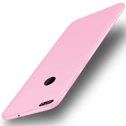 Coque Ultra Fine Silicone Souple Housse Etui S01 pour Huawei Y9 (2018) Rose