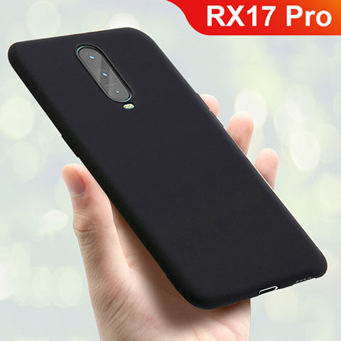 Coque Ultra Fine Silicone Souple Housse Etui S01 pour Oppo RX17 Pro Noir