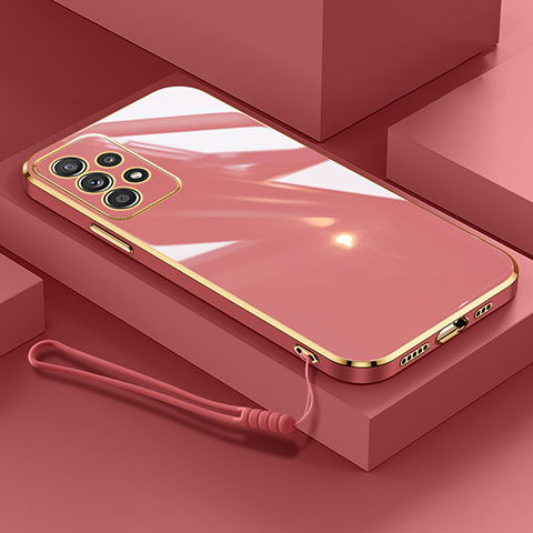 Coque Ultra Fine Silicone Souple Housse Etui S01 pour Samsung Galaxy A13 4G Rose Rouge