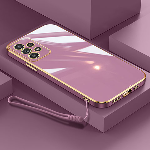 Coque Ultra Fine Silicone Souple Housse Etui S01 pour Samsung Galaxy A13 4G Violet