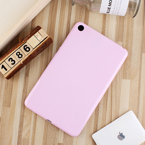 Coque Ultra Fine Silicone Souple Housse Etui S01 pour Xiaomi Mi Pad 4 Plus 10.1 Rose