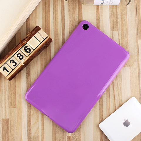 Coque Ultra Fine Silicone Souple Housse Etui S01 pour Xiaomi Mi Pad 4 Violet