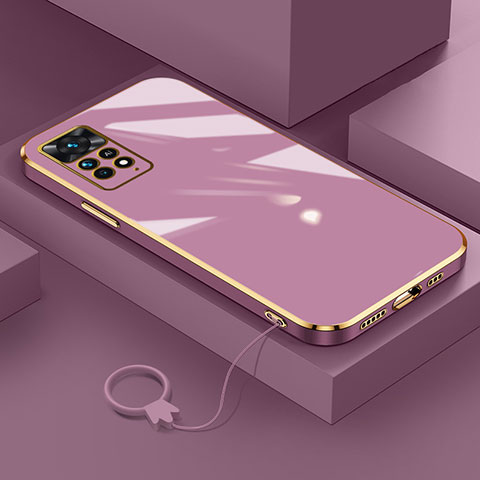 Coque Ultra Fine Silicone Souple Housse Etui S01 pour Xiaomi Redmi Note 12 Pro 4G Violet