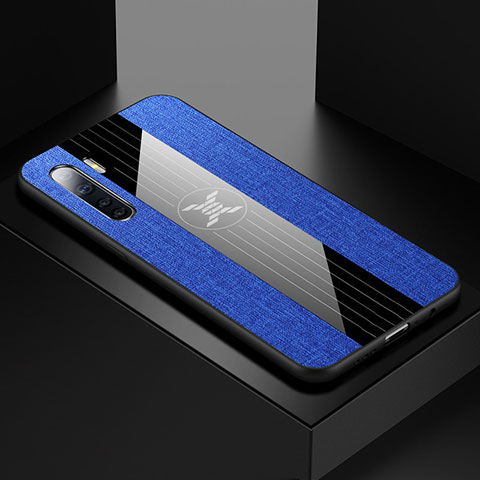 Coque Ultra Fine Silicone Souple Housse Etui S02 pour Oppo A91 Bleu