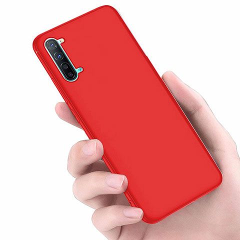 Coque Ultra Fine Silicone Souple Housse Etui S02 pour Oppo Find X2 Lite Rouge