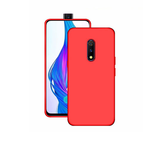 Coque Ultra Fine Silicone Souple Housse Etui S02 pour Realme X Rouge