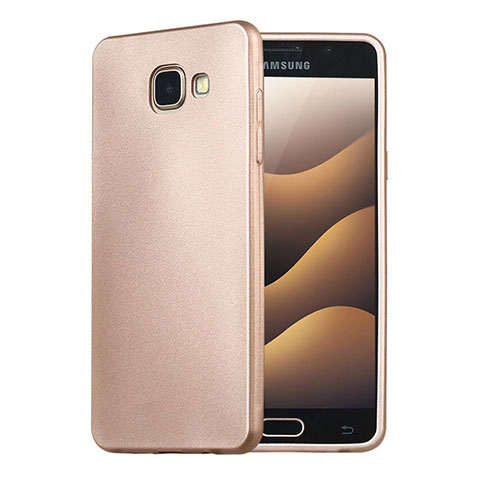 Coque Ultra Fine Silicone Souple Housse Etui S02 pour Samsung Galaxy A5 (2016) SM-A510F Or