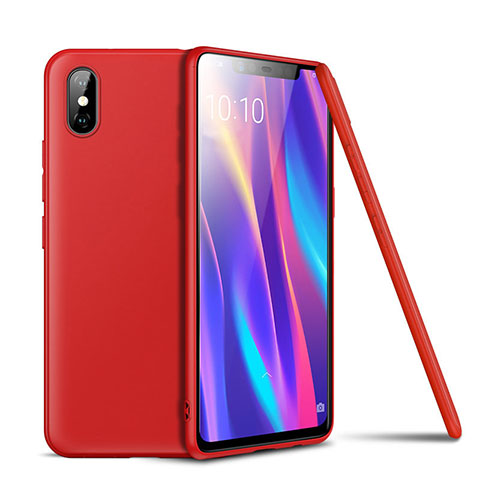 Coque Ultra Fine Silicone Souple Housse Etui S02 pour Xiaomi Mi 8 Explorer Rouge