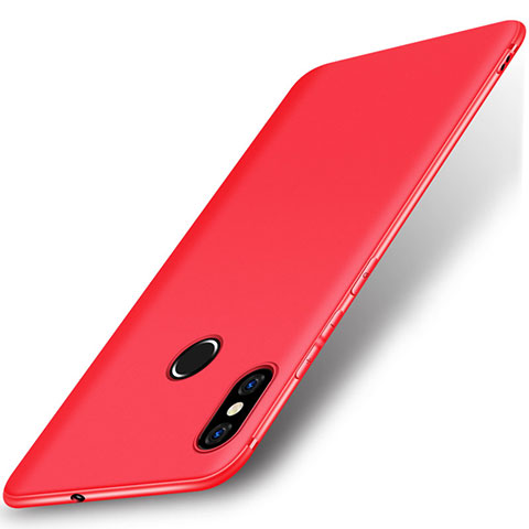 Coque Ultra Fine Silicone Souple Housse Etui S02 pour Xiaomi Mi 8 Rouge