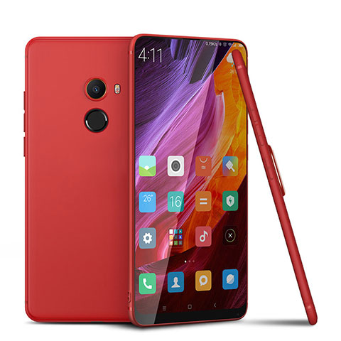 Coque Ultra Fine Silicone Souple Housse Etui S02 pour Xiaomi Mi Mix Evo Rouge