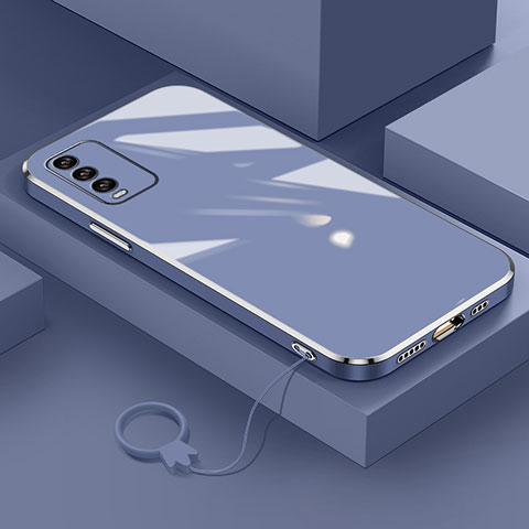 Coque Ultra Fine Silicone Souple Housse Etui S02 pour Xiaomi Redmi Note 9 4G Gris Lavende