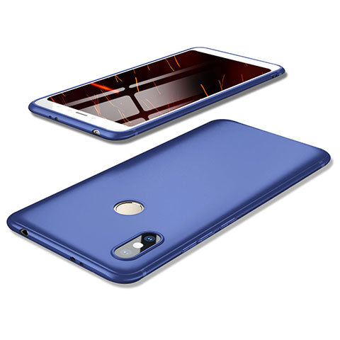 Coque Ultra Fine Silicone Souple Housse Etui S02 pour Xiaomi Redmi Y2 Bleu