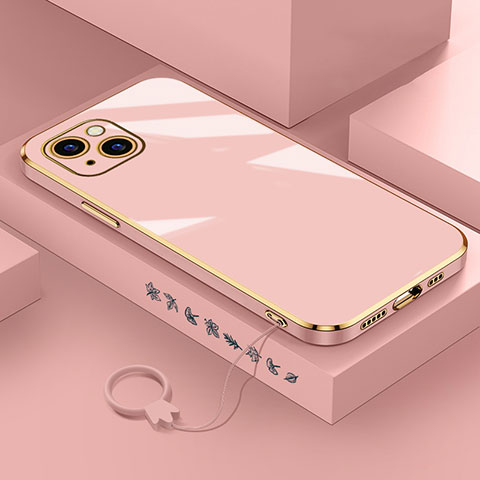 Coque Ultra Fine Silicone Souple Housse Etui S03 pour Apple iPhone 13 Or Rose