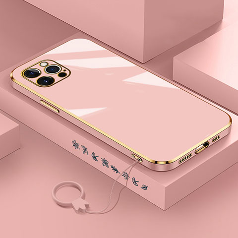 Coque Ultra Fine Silicone Souple Housse Etui S03 pour Apple iPhone 15 Pro Max Or Rose