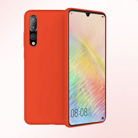 Coque Ultra Fine Silicone Souple Housse Etui S03 pour Huawei P20 Pro Rouge