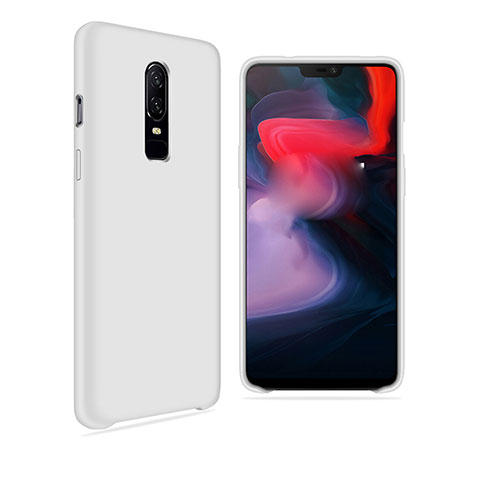 Coque Ultra Fine Silicone Souple Housse Etui S03 pour OnePlus 6 Blanc