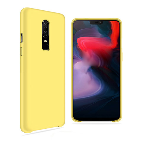 Coque Ultra Fine Silicone Souple Housse Etui S03 pour OnePlus 6 Jaune