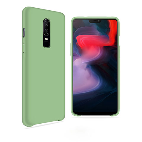 Coque Ultra Fine Silicone Souple Housse Etui S03 pour OnePlus 6 Vert