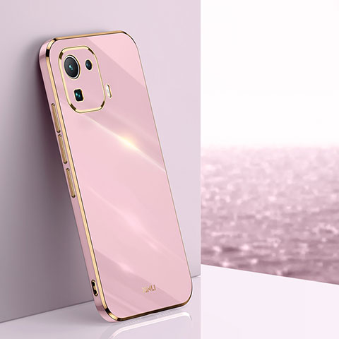 Coque Ultra Fine Silicone Souple Housse Etui S03 pour Xiaomi Mi 11 Pro 5G Rose