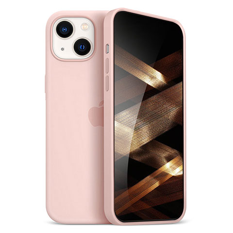 Coque Ultra Fine Silicone Souple Housse Etui S05 pour Apple iPhone 15 Or Rose