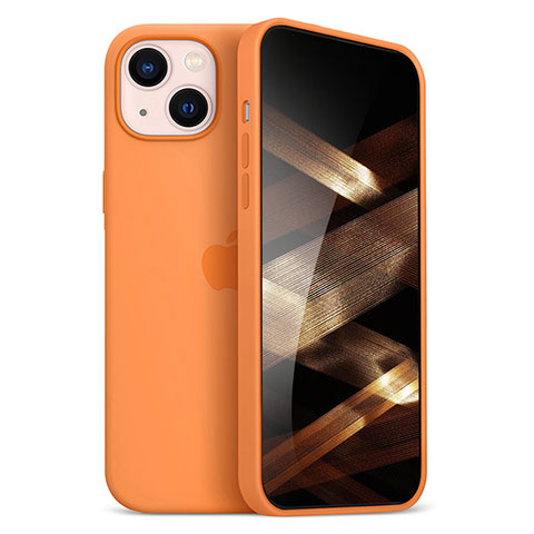 Coque Ultra Fine Silicone Souple Housse Etui S05 pour Apple iPhone 15 Plus Orange