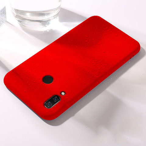 Coque Ultra Fine Silicone Souple Housse Etui S05 pour Huawei Honor V10 Lite Rouge