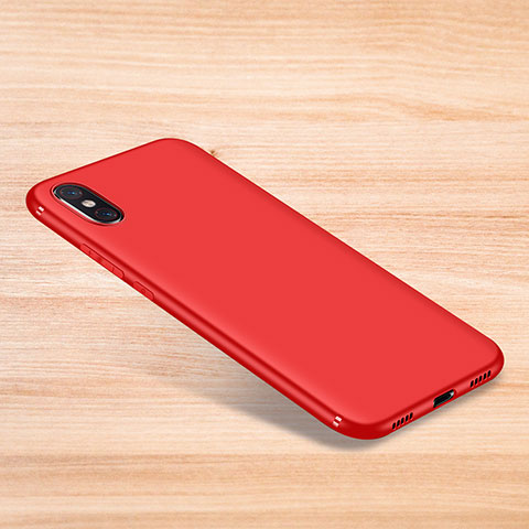 Coque Ultra Fine Silicone Souple Housse Etui S06 pour Xiaomi Mi 8 Pro Global Version Rouge