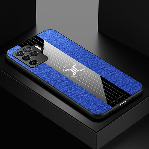 Coque Ultra Fine Silicone Souple Housse Etui X01L pour Oppo Reno5 Lite Bleu