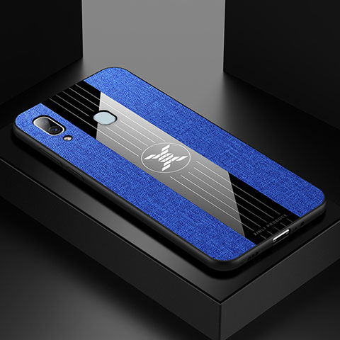 Coque Ultra Fine Silicone Souple Housse Etui X01L pour Samsung Galaxy A20 Bleu