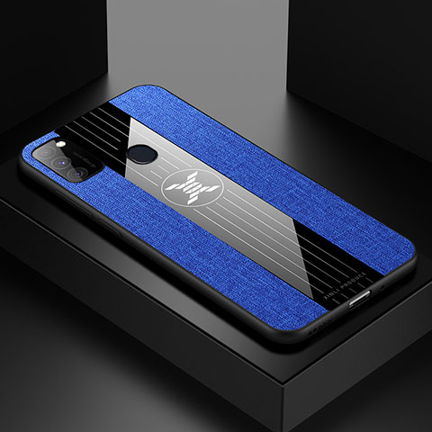 Coque Ultra Fine Silicone Souple Housse Etui X01L pour Samsung Galaxy M30s Bleu