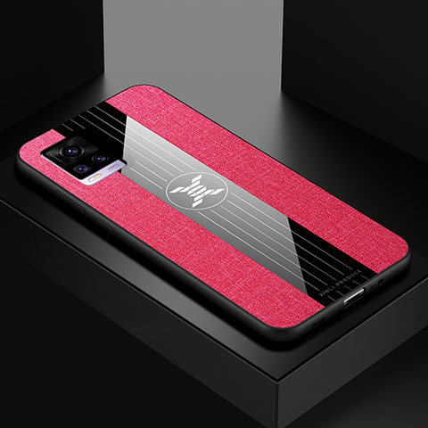 Coque Ultra Fine Silicone Souple Housse Etui X01L pour Vivo V20 (2021) Rouge