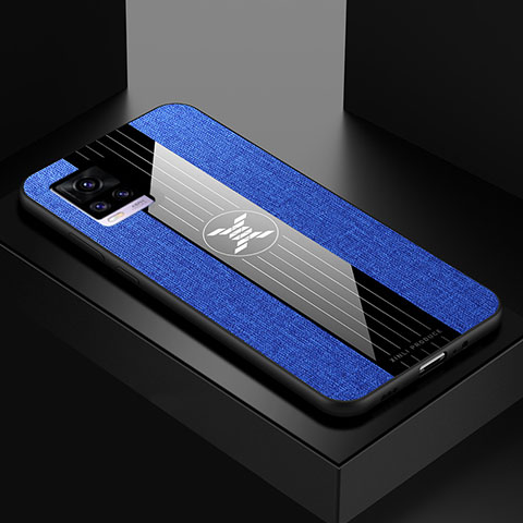 Coque Ultra Fine Silicone Souple Housse Etui X01L pour Vivo V20 Bleu