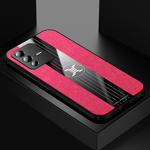 Coque Ultra Fine Silicone Souple Housse Etui X01L pour Vivo V23 5G Rouge