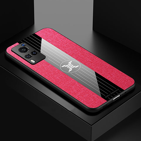 Coque Ultra Fine Silicone Souple Housse Etui X01L pour Vivo X60 Pro 5G Rouge