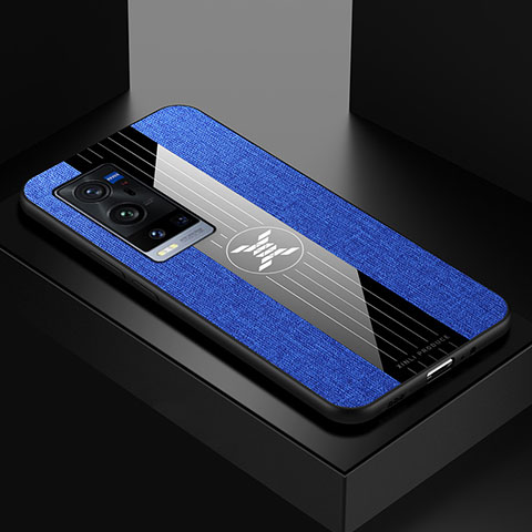 Coque Ultra Fine Silicone Souple Housse Etui X01L pour Vivo X60 Pro+ Plus 5G Bleu